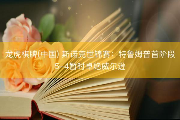 龙虎棋牌(中国) 斯诺克世锦赛：特鲁姆普首阶段5
